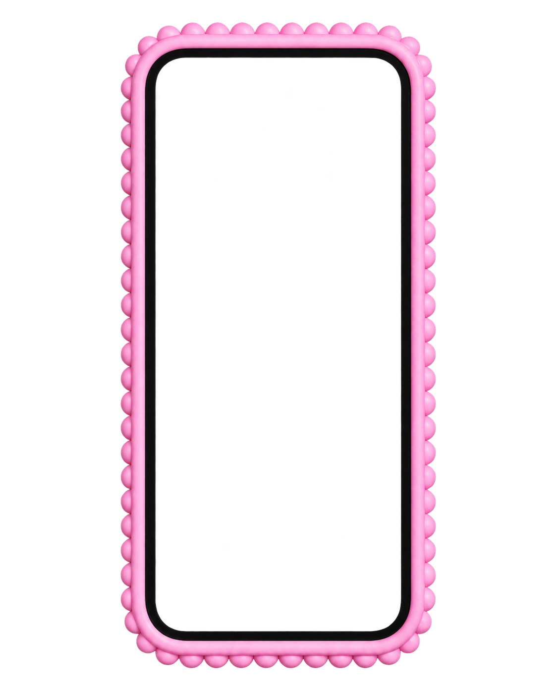 Pink-cased phone showing Voya AI hotel suggestions for Paris